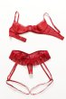 画像12: Ingridia 2 pcs crotchless set | ワイヤー入りブラ&クロッチレスソング２点セット・レッド| obsessive 高級Sexyランジェリー輸入下着・ランジェリー   (12)