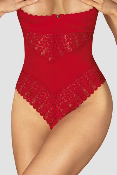 画像9: Ingridia crotchless teddy | テディ・クロッチレス・レッド  | Obsessive 高級Sexyランジェリー (9)