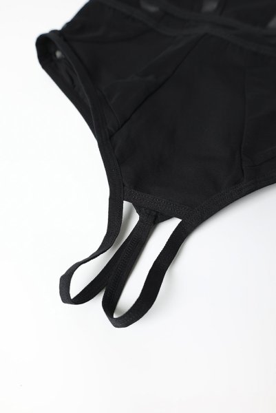 画像15: Chic Amoria crotchless teddy | テディ（ワイヤーあり・シースルー・オープンクロッチ・ブラック）  | Obsessive 高級Sexyランジェリー (15)