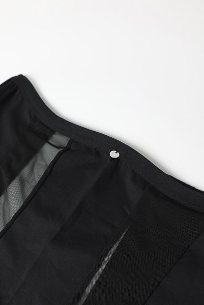 画像13: Chic Amoria corset & thong |  ガーターベルト付きコルセット＆タンガ2点セット（ワイヤーあり・シースルー・ブラック）  | Obsessive 高級Sexyランジェリー (13)