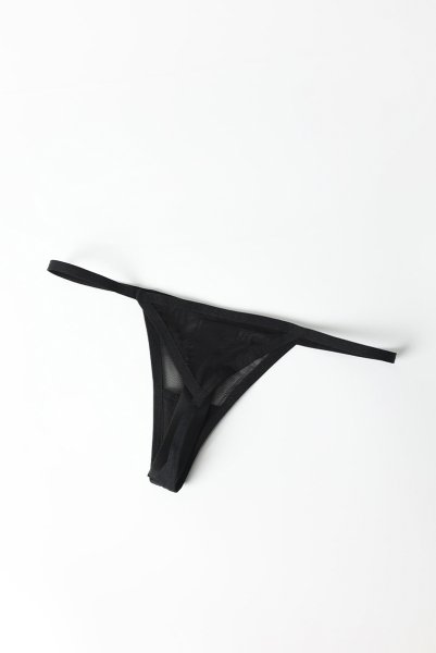 画像17: Chic Amoria corset & thong |  ガーターベルト付きコルセット＆タンガ2点セット（ワイヤーあり・シースルー・ブラック）  | Obsessive 高級Sexyランジェリー (17)