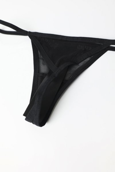 画像18: Chic Amoria corset & thong |  ガーターベルト付きコルセット＆タンガ2点セット（ワイヤーあり・シースルー・ブラック）  | Obsessive 高級Sexyランジェリー (18)