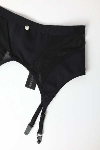 画像11: Chic Amoria garter belt | ガーターベルト(シースルー・ブラック)  |  Obsessive 高級Sexyランジェリー (11)
