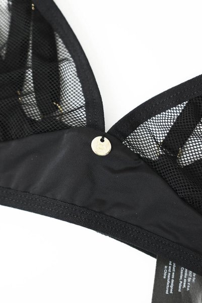 画像21: Nesari 2 pcs set | ブラ&タンガ 2点セット（ワイヤーなし・シースルー・ブラック）| Obsessive 高級Sexyランジェリー (21)