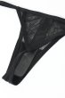 画像13: Nesari corset |  ガーターベルト付きコルセット＆タンガ2点セット（ワイヤーあり・シースルー・ダブルストラップ・ブラック）  | Obsessive 高級Sexyランジェリー   (13)