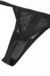 画像13: Nesari corset |  ガーターベルト付きコルセット＆タンガ2点セット（ワイヤーあり・シースルー・ダブルストラップ・ブラック）  | Obsessive 高級Sexyランジェリー (13)