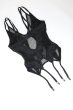 画像14: Nesari corset |  ガーターベルト付きコルセット＆タンガ2点セット（ワイヤーあり・シースルー・ダブルストラップ・ブラック）  | Obsessive 高級Sexyランジェリー   (14)
