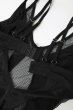 画像16: Nesari corset |  ガーターベルト付きコルセット＆タンガ2点セット（ワイヤーあり・シースルー・ダブルストラップ・ブラック）  | Obsessive 高級Sexyランジェリー   (16)