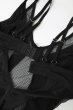 画像16: Nesari corset |  ガーターベルト付きコルセット＆タンガ2点セット（ワイヤーあり・シースルー・ダブルストラップ・ブラック）  | Obsessive 高級Sexyランジェリー (16)