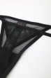 画像21: Nesari corset |  ガーターベルト付きコルセット＆タンガ2点セット（ワイヤーあり・シースルー・ダブルストラップ・ブラック）  | Obsessive 高級Sexyランジェリー   (21)