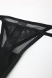 画像21: Nesari corset |  ガーターベルト付きコルセット＆タンガ2点セット（ワイヤーあり・シースルー・ダブルストラップ・ブラック）  | Obsessive 高級Sexyランジェリー (21)