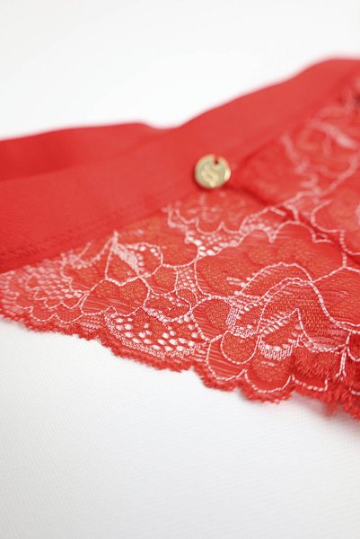 画像26: Elianes 2 pcs set | ブラ&タンガ 2点セット・ノンパテッドブラ・ノンワイヤー・Tバック・レッド| obsessive 高級Sexyランジェリー (26)