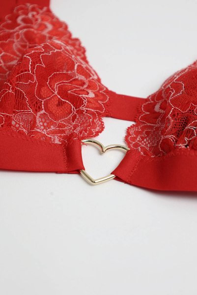 画像20: Elianes 2 pcs set | ブラ&タンガ 2点セット・ノンパテッドブラ・ノンワイヤー・Tバック・レッド| obsessive 高級Sexyランジェリー (20)