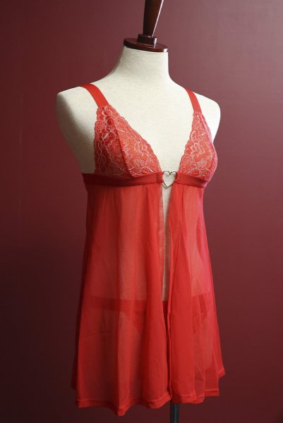 画像11: Elianes babydoll | ベビードール＆タンガ・レッド| obsessive 高級Sexyランジェリー (11)