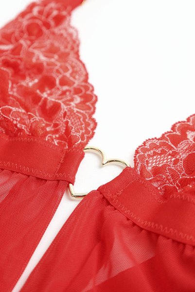 画像22: Elianes babydoll | ベビードール＆タンガ・レッド| obsessive 高級Sexyランジェリー (22)