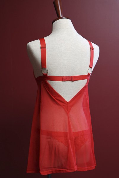 画像12: Elianes babydoll | ベビードール＆タンガ・レッド| obsessive 高級Sexyランジェリー (12)