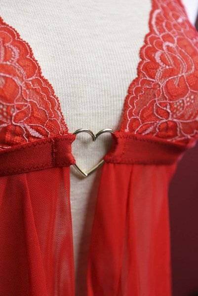 画像16: Elianes babydoll | ベビードール＆タンガ・レッド| obsessive 高級Sexyランジェリー (16)