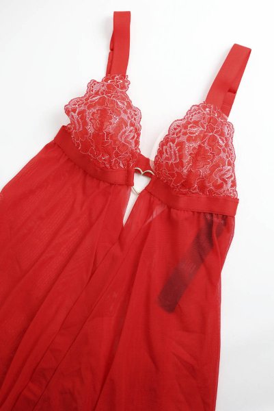 画像19: Elianes babydoll | ベビードール＆タンガ・レッド| obsessive 高級Sexyランジェリー (19)