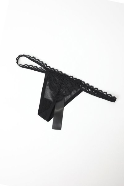 画像23: Chemeris babydoll|ワイヤー入りベビードール&タンガ(幾何学模様・シースルー・ブラック)| Obsessive 高級Sexyランジェリー (23)