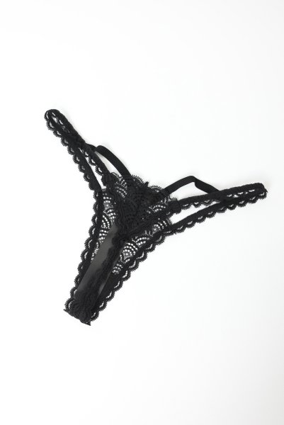 画像10: Chemeris thong｜Tバック（幾何学模様・ブラック） | Obsessive 高級Sexyランジェリー (10)