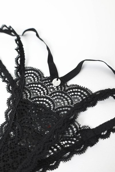 画像11: Chemeris thong｜Tバック（幾何学模様・ブラック） | Obsessive 高級Sexyランジェリー (11)