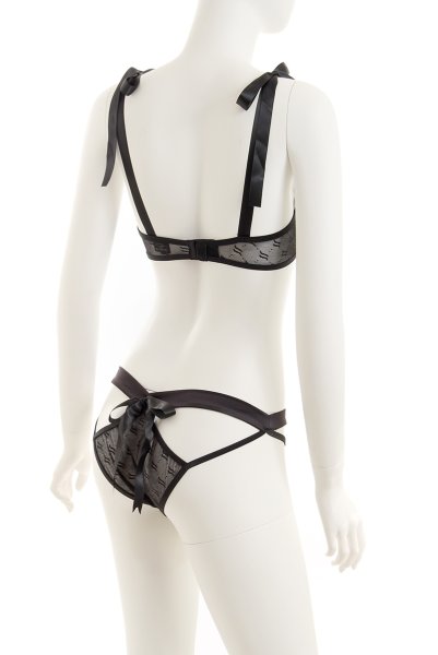 画像10: Obsessivia set | black | ブラ＆ショーツ2点セット・ワイヤーあり・ブラック   | 高級Sexyランジェリー Obsessive (10)