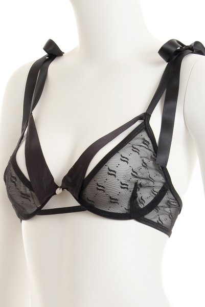 画像11: Obsessivia set | black | ブラ＆ショーツ2点セット・ワイヤーあり・ブラック   | 高級Sexyランジェリー Obsessive (11)