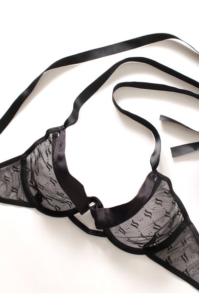 画像15: Obsessivia set | black | ブラ＆ショーツ2点セット・ワイヤーあり・ブラック   | 高級Sexyランジェリー Obsessive (15)