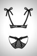 画像20: Obsessivia set | black | ブラ＆ショーツ2点セット・ワイヤーあり・ブラック   | 高級Sexyランジェリー Obsessive (20)