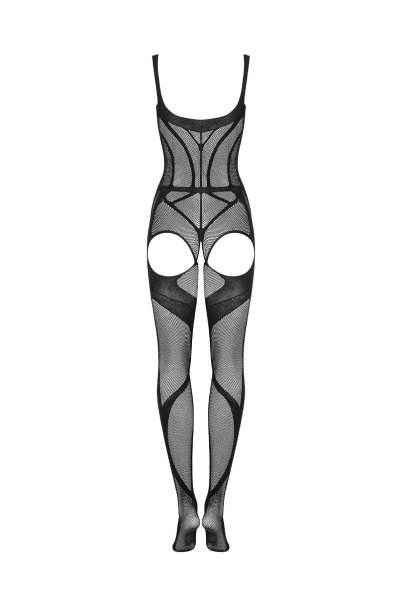 画像2: Body stocking G336 | ボディストッキング(クロッチレス・ニット素材・ブラック )  |  Obsessive 高級Sexyランジェリー (2)