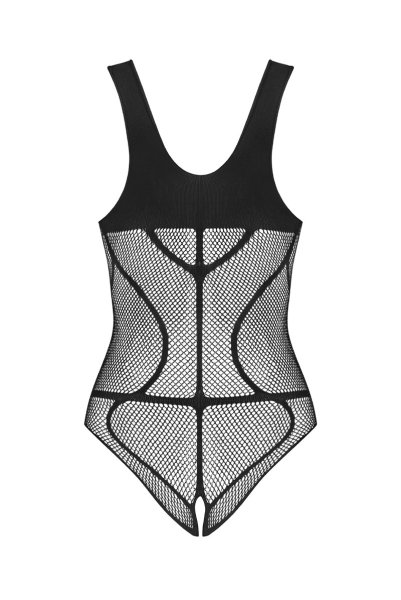 画像2: B336 crotchless teddy | クロッチレステディ(ワイヤーなし・オープンクロッチ・ニット素材・ブラック)  | Obsessive 高級Sexyランジェリー (2)