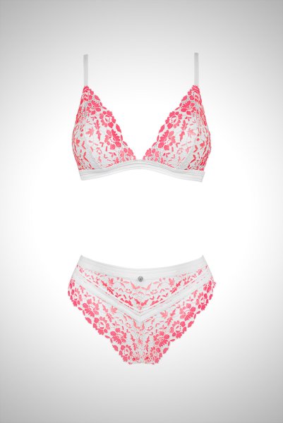 画像9: Bloomys-set | ブラレット＆タンガ2点セット・ノンワイヤー・花柄 |高級Sexyランジェリー Obsessive (9)