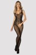 画像5: Body stocking G335 | ボディストッキング（クロッチレス・ニット素材・ブラック）   |  Obsessive 高級Sexyランジェリー輸入下着・ランジェリー   (5)