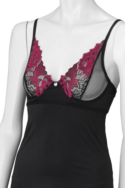 画像19: Rosenty chemise & thong |スリップドレス&タンガ2点セット・ブラック | obsessive 高級Sexyランジェリー (19)