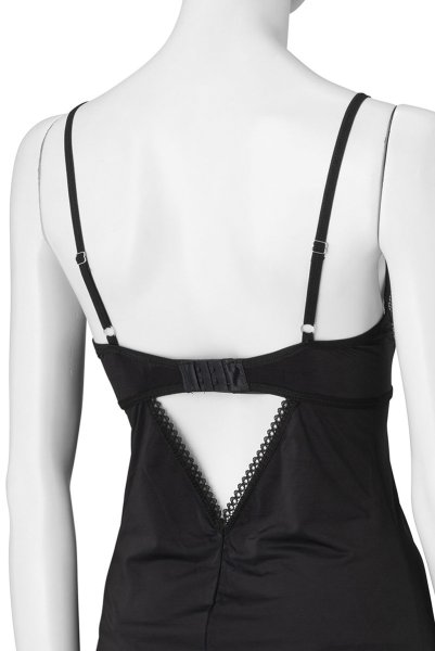 画像20: Rosenty chemise & thong |スリップドレス&タンガ2点セット・ブラック | obsessive 高級Sexyランジェリー (20)