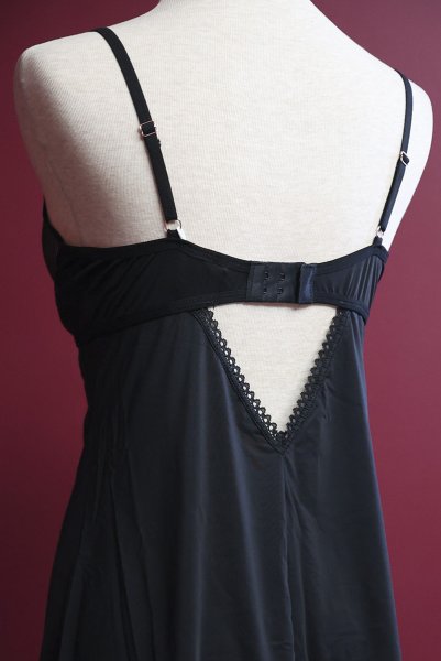 画像25: Rosenty chemise & thong |スリップドレス&タンガ2点セット・ブラック | obsessive 高級Sexyランジェリー (25)