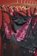 画像27: Rosenty corset |ガーターベルト付きコルセット＆クロッチレスタンガ2点セット・ブラック×ピンク | obsessive 高級Sexyランジェリー (27)