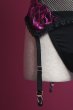 画像25: Rosenty corset |ガーターベルト付きコルセット＆クロッチレスタンガ2点セット・ブラック×ピンク | obsessive 高級Sexyランジェリー輸入下着・ランジェリー   (25)