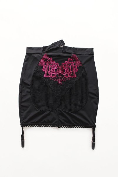 画像17: Rosenty top & skirt | ハイネックブラ&ガーターベルト付きスカート 2点セット・ベルト着脱可能 | obsessive 高級Sexyランジェリー (17)