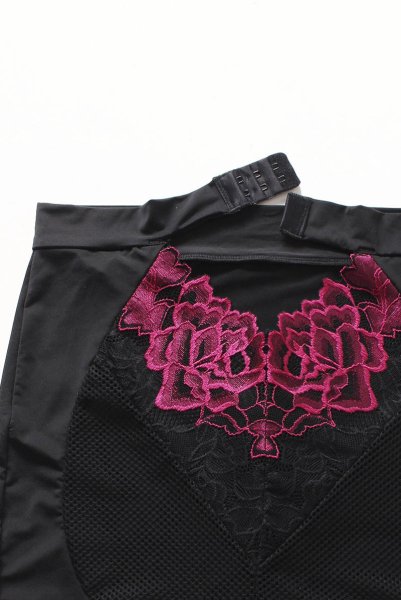 画像19: Rosenty top & skirt | ハイネックブラ&ガーターベルト付きスカート 2点セット・ベルト着脱可能 | obsessive 高級Sexyランジェリー (19)