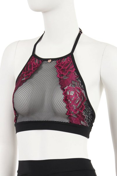 画像22: Rosenty top & skirt | ハイネックブラ&ガーターベルト付きスカート 2点セット・ベルト着脱可能 | obsessive 高級Sexyランジェリー (22)