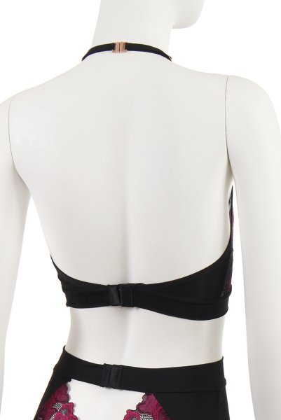 画像23: Rosenty top & skirt | ハイネックブラ&ガーターベルト付きスカート 2点セット・ベルト着脱可能 | obsessive 高級Sexyランジェリー (23)