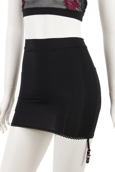 画像24: Rosenty top & skirt | ハイネックブラ&ガーターベルト付きスカート 2点セット・ベルト着脱可能 | obsessive 高級Sexyランジェリー (24)