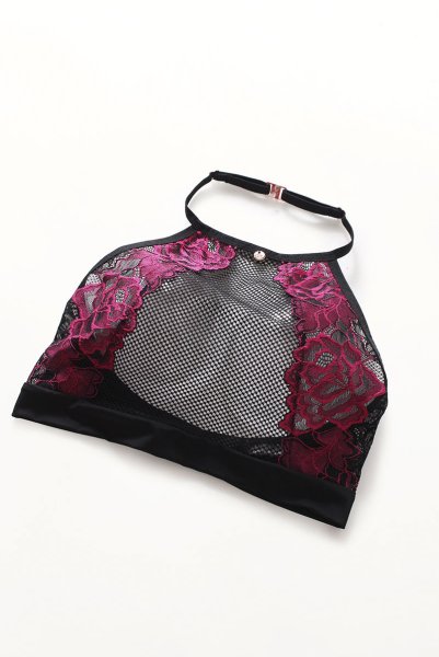 画像11: Rosenty top & skirt | ハイネックブラ&ガーターベルト付きスカート 2点セット・ベルト着脱可能 | obsessive 高級Sexyランジェリー (11)