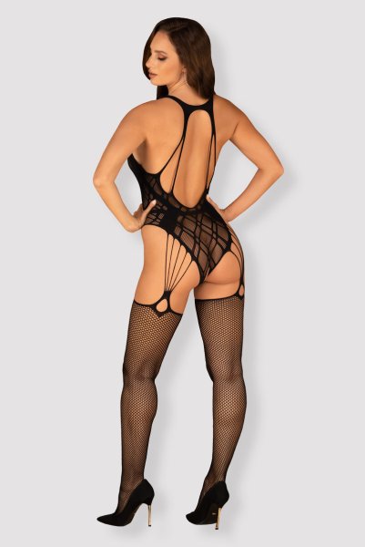 画像2: G324 black | ボディストッキング・黒・オープンクロッチ   | 高級Sexyランジェリー Obsessive (2)