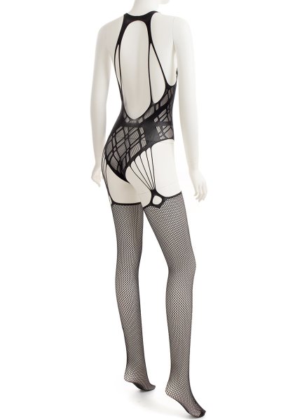 画像10: G324 black | ボディストッキング・黒・オープンクロッチ   | 高級Sexyランジェリー Obsessive (10)