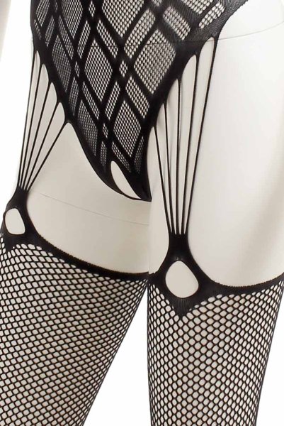 画像13: G324 black | ボディストッキング・黒・オープンクロッチ   | 高級Sexyランジェリー Obsessive (13)