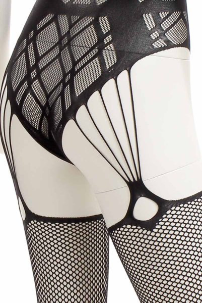 画像14: G324 black | ボディストッキング・黒・オープンクロッチ   | 高級Sexyランジェリー Obsessive (14)