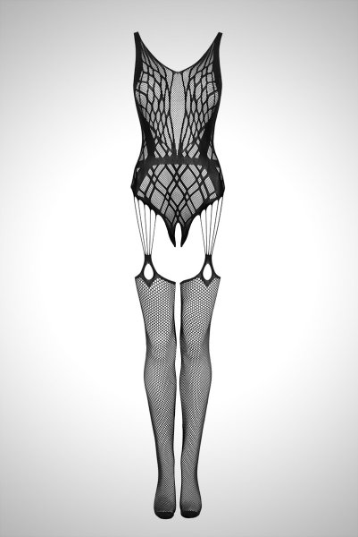画像15: G324 black | ボディストッキング・黒・オープンクロッチ   | 高級Sexyランジェリー Obsessive (15)