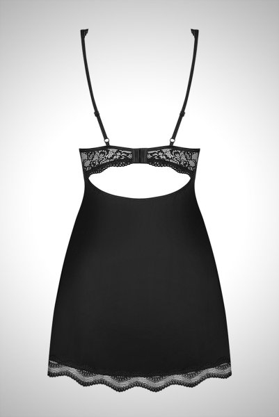 画像10: Luvae babydoll | ベビードール＆Tバック2点セット・ブラック   | 高級Sexyランジェリー Obsessive (10)